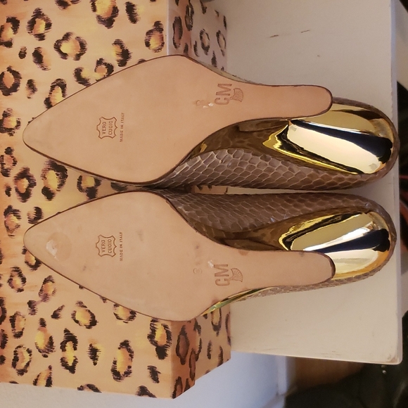 ♤ Claudio Merazzi Snake Snin Heels - Picture 7 of 8